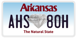 AHS80H  license plate in AR