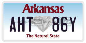 AHT86Y  license plate in AR