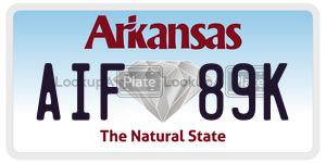 AIF89K license plate in Arkansas