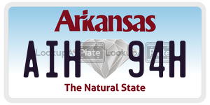 AIH94H  license plate in AR
