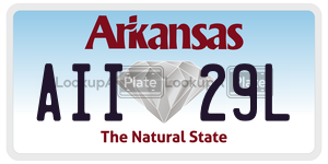 AII29L  license plate in AR
