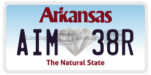AIM38R  license plate in AR