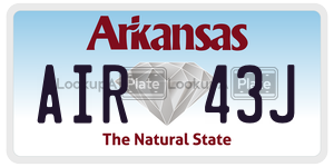 AIR43J  license plate in AR