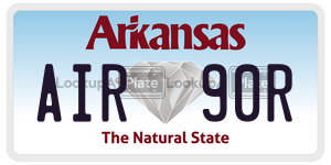 AIR90R  license plate in AR
