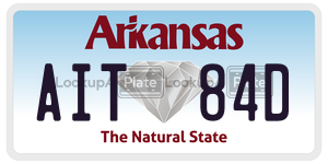 AIT84D license plate in Arkansas