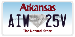 AIW25V  license plate in AR