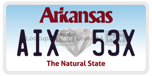 AIX53X  license plate in AR