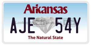 AJE54Y license plate in Arkansas