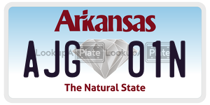 AJG01N  license plate in AR
