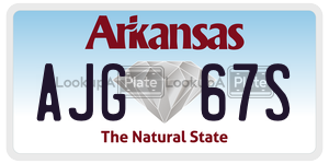 AJG67S  license plate in AR