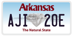 AJI20E  license plate in AR