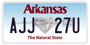 AJJ27U  license plate in AR