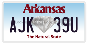 AJK39U  license plate in AR
