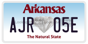 AJR05E  license plate in AR
