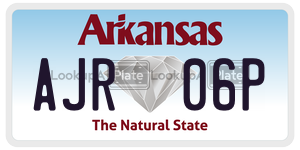 AJR06P  license plate in AR