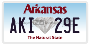 AKI29E  license plate in AR
