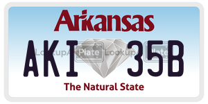 AKI35B  license plate in AR