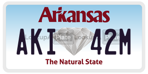 AKI42M  license plate in AR