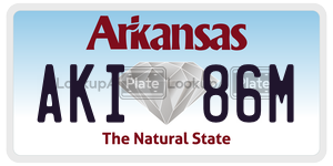 AKI86M  license plate in AR