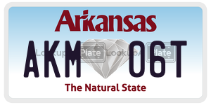 AKM06T  license plate in AR