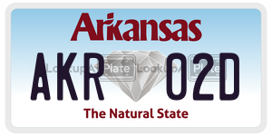 AKR02D  license plate in AR