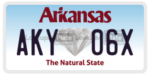 AKY06X license plate in Arkansas