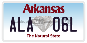 ALA06L license plate in Arkansas