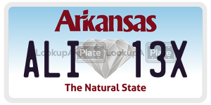 ALI13X  license plate in AR