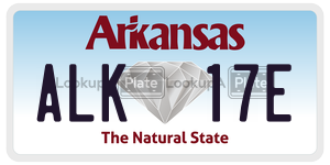 ALK17E  license plate in AR