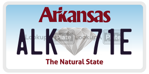 ALK71E  license plate in AR