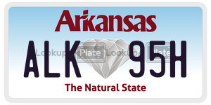ALK95H  license plate in AR