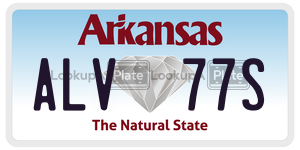 ALV77S  license plate in AR