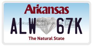 ALW67K  license plate in AR