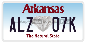 ALZ07K  license plate in AR