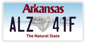 ALZ41F  license plate in AR