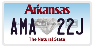 AMA22J  license plate in AR