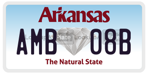 AMB08B  license plate in AR