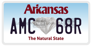AMC68R  license plate in AR