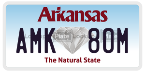 AMK80M  license plate in AR