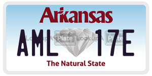 AML17E  license plate in AR