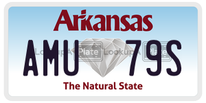 AMU79S  license plate in AR