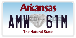 AMW61M  license plate in AR