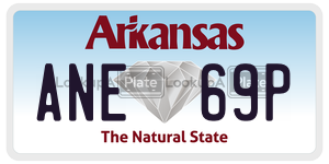 ANE69P  license plate in AR