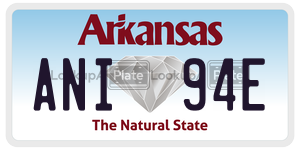 ANI94E  license plate in AR