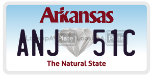 ANJ51C  license plate in AR