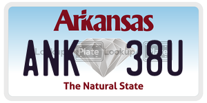 ANK38U  license plate in AR