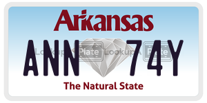 ANN74Y  license plate in AR