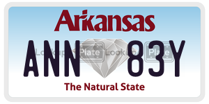 ANN83Y  license plate in AR