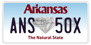 ANS50X  license plate in AR