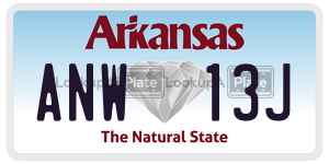 ANW13J  license plate in AR